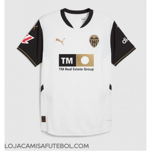 Camisa de Futebol Valencia Equipamento Principal 2024-25 Manga Curta